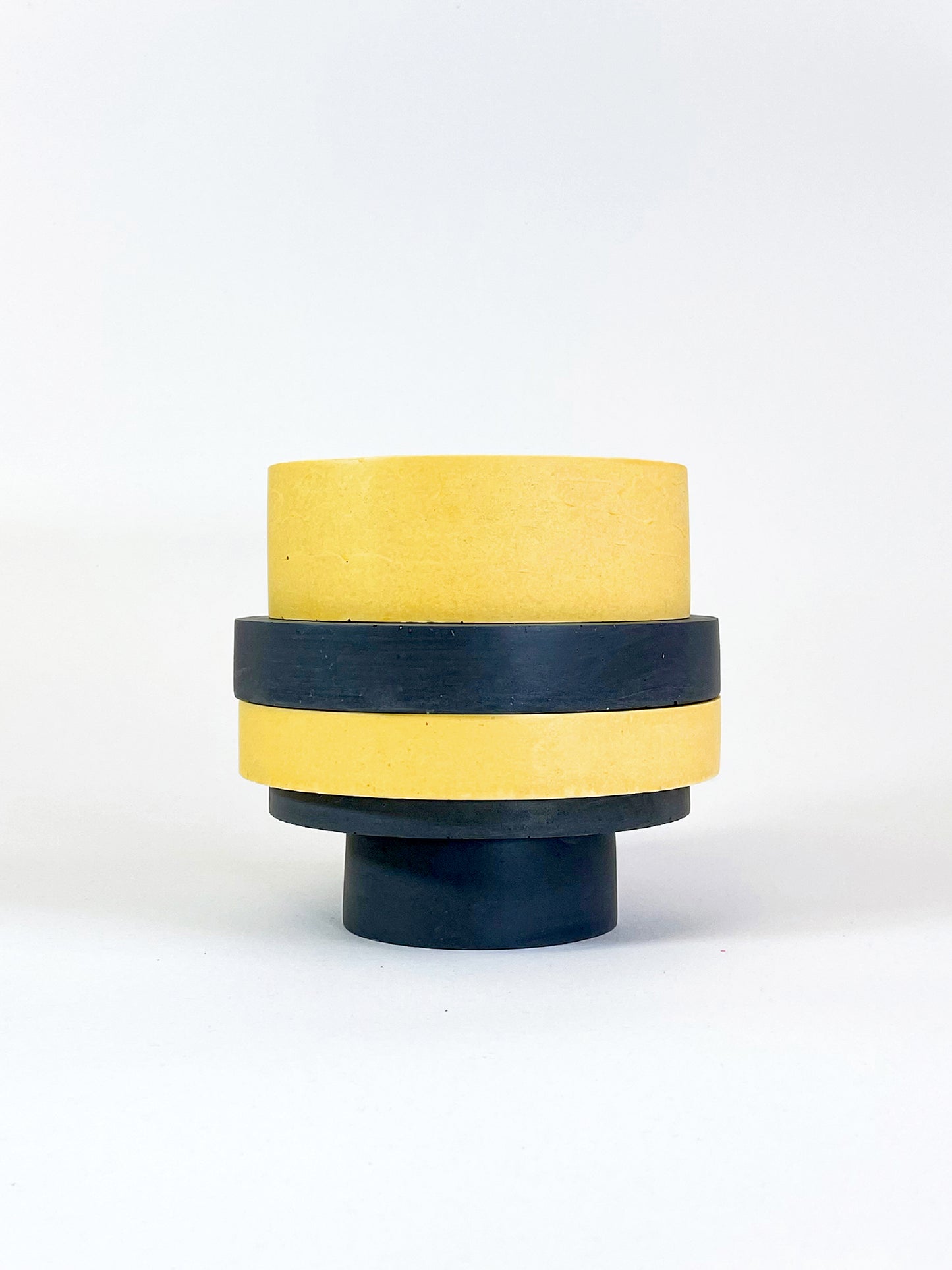 Totemico Large Pot-Yellow and Black